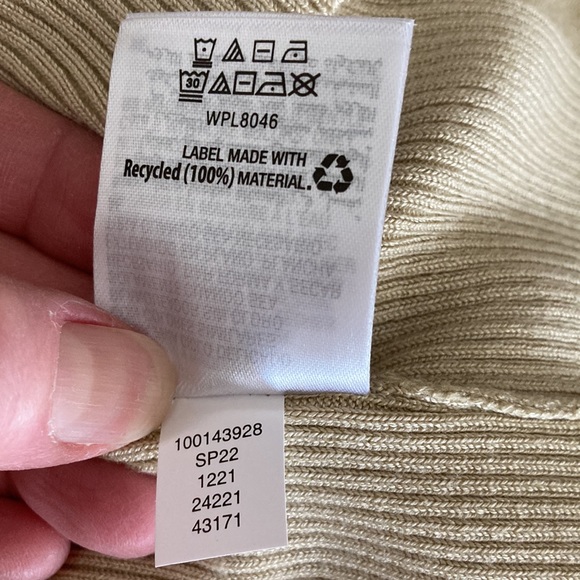 Alfani Men's Size XL Ribbed Raglan Sweater, Pale Khaki - Picture 10 of 11